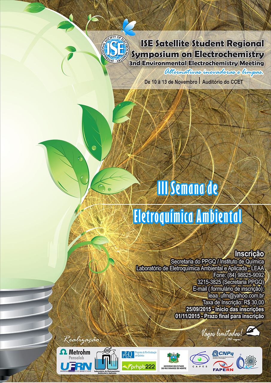 III Semana de Eletroquímica Ambiental debate Alternativas Inovadoras e Limpas